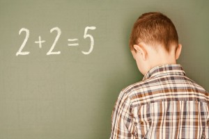 Boy incorrectly decisive simple mathematical example